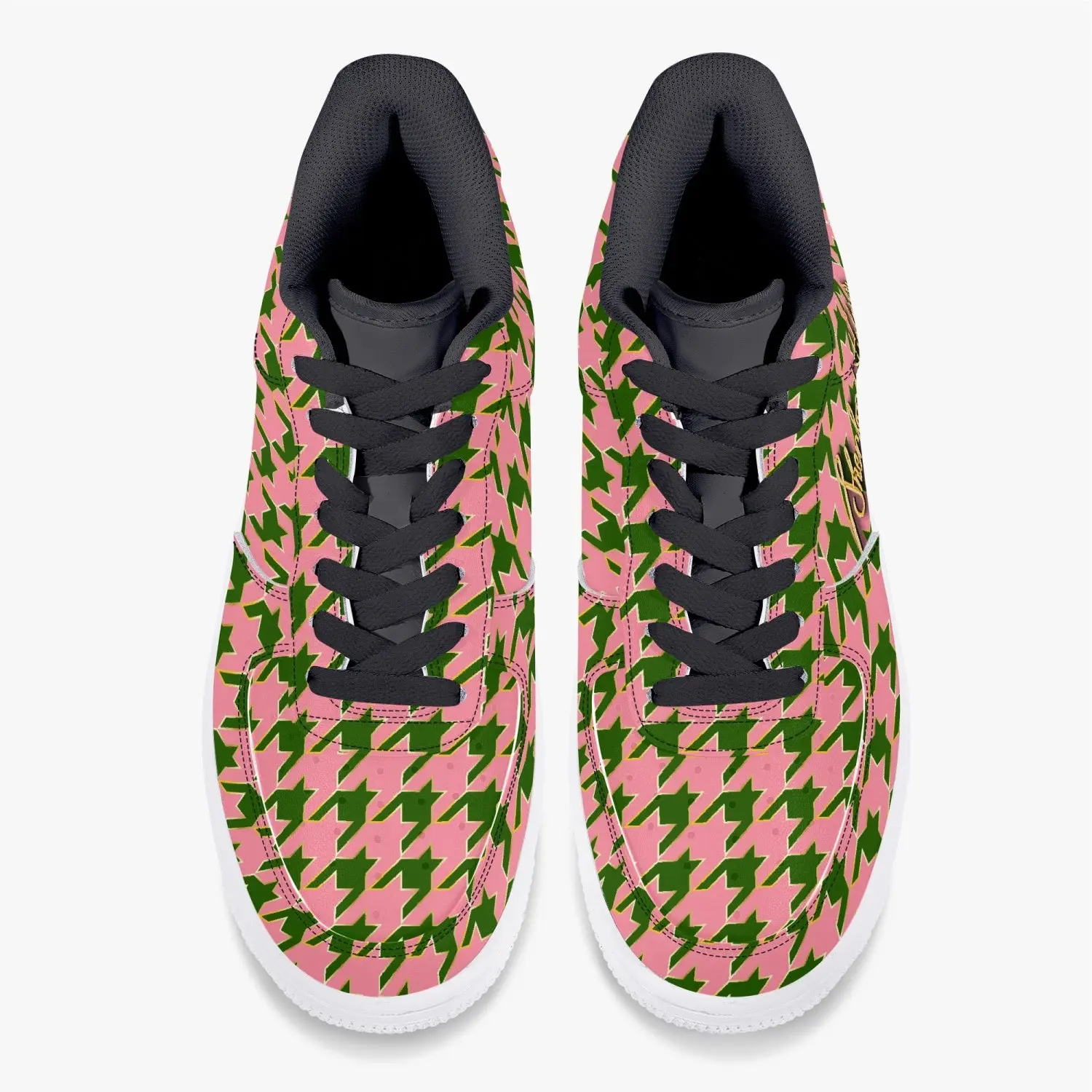 Sherlock Holmes Houndstooth Leather Sneakers - Image 5