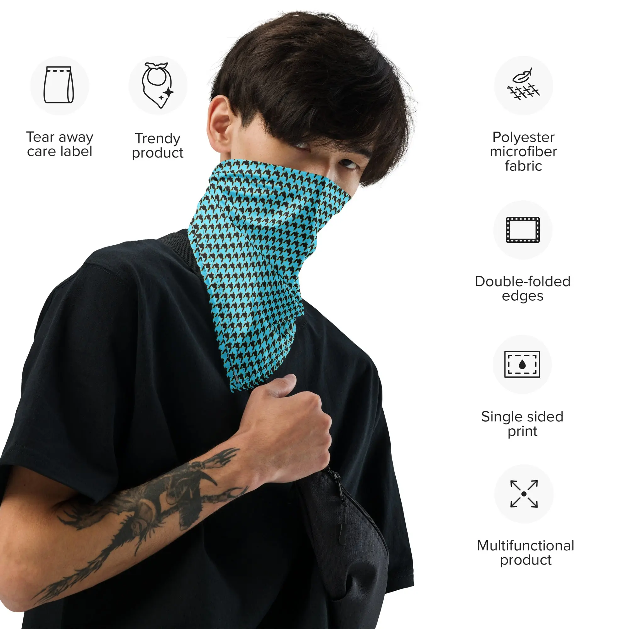 Sherlock Holmes - Houndstooth Print Bandana - Image 2