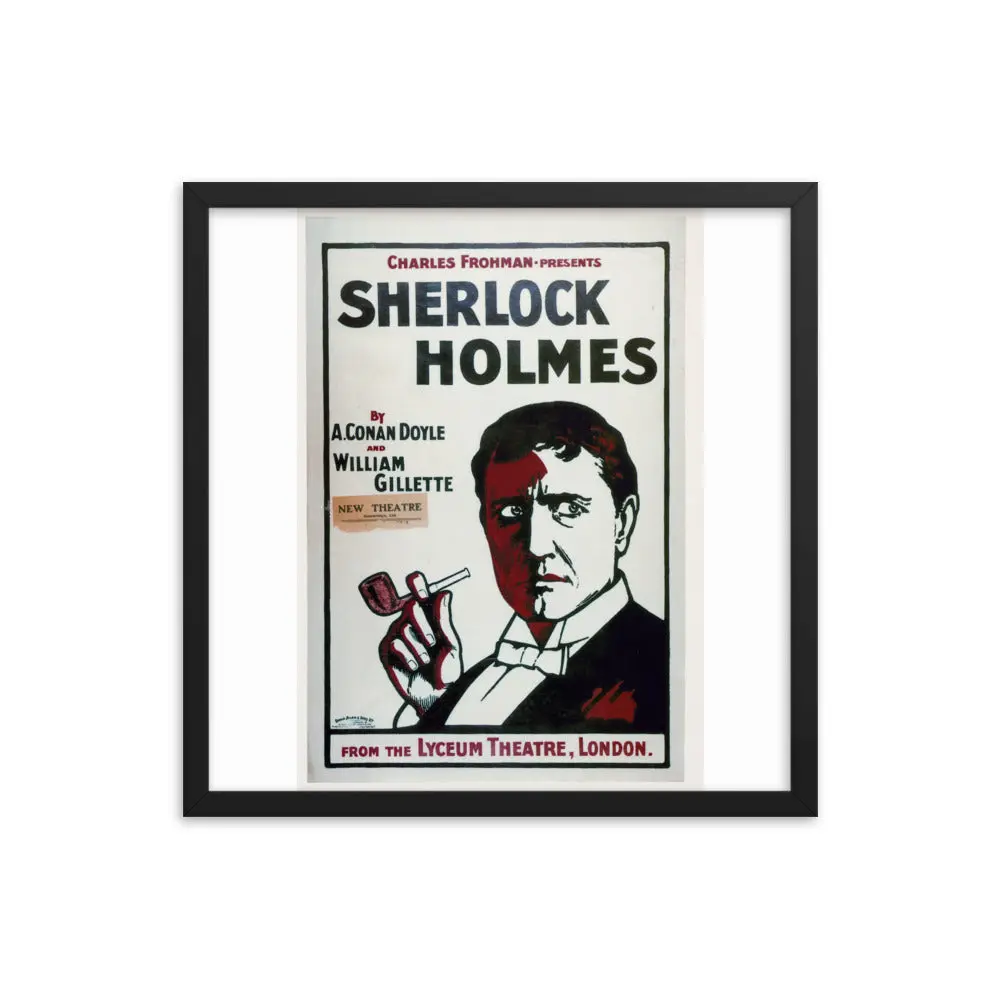 Sherlock Holmes (Gillette Lyceum) - Framed Poster - Image 10