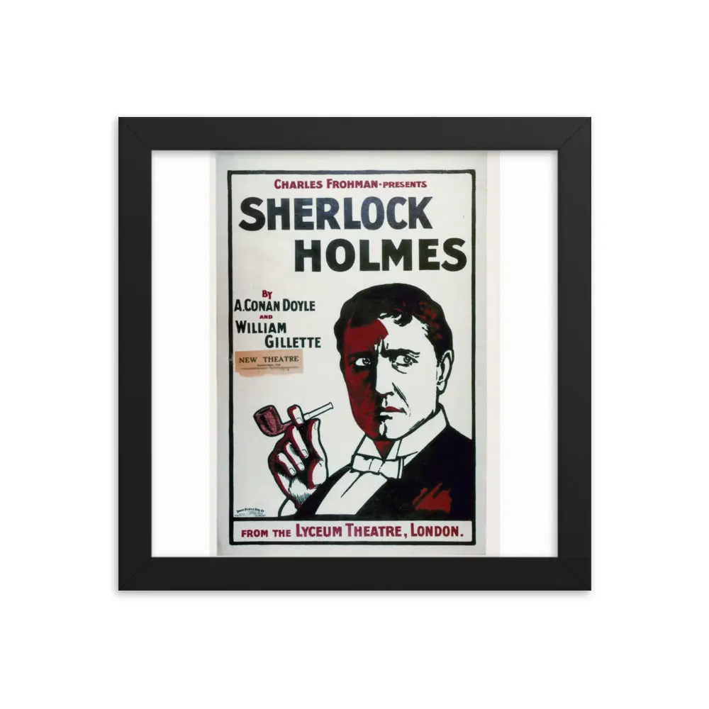 Sherlock Holmes (Gillette Lyceum) - Framed Poster - Image 3