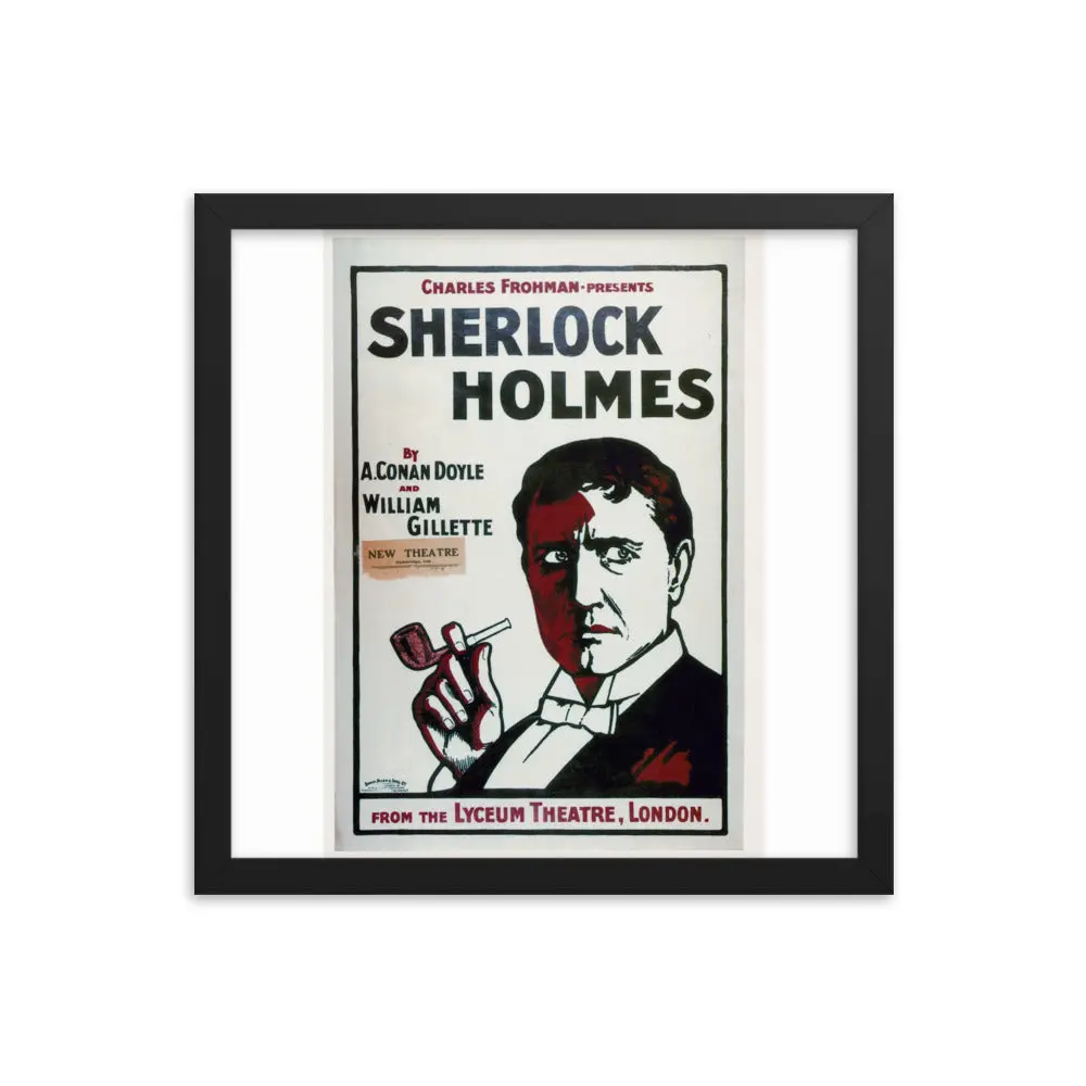 Sherlock Holmes (Gillette Lyceum) - Framed Poster - Image 7