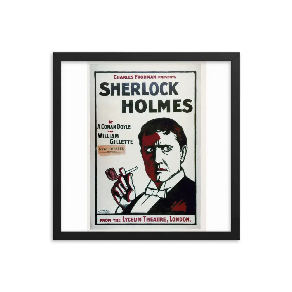 Sherlock Holmes (Gillette Lyceum) - Framed Poster - Image 8
