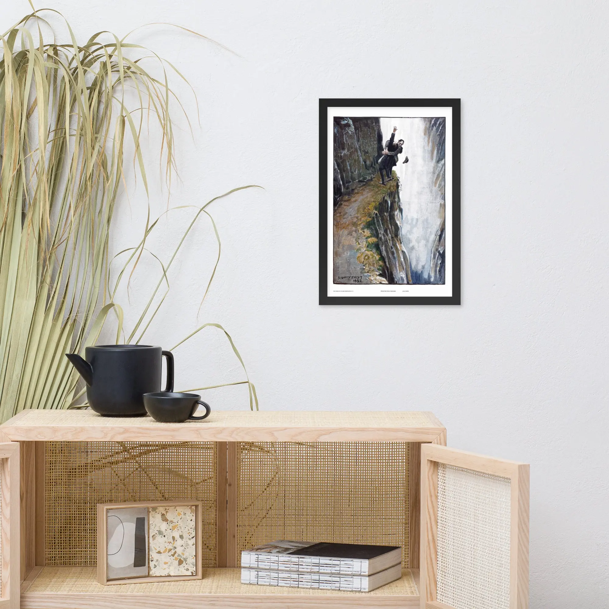 Framed Sherlock Holmes (Reichenbach Falls) Poster - Image 5