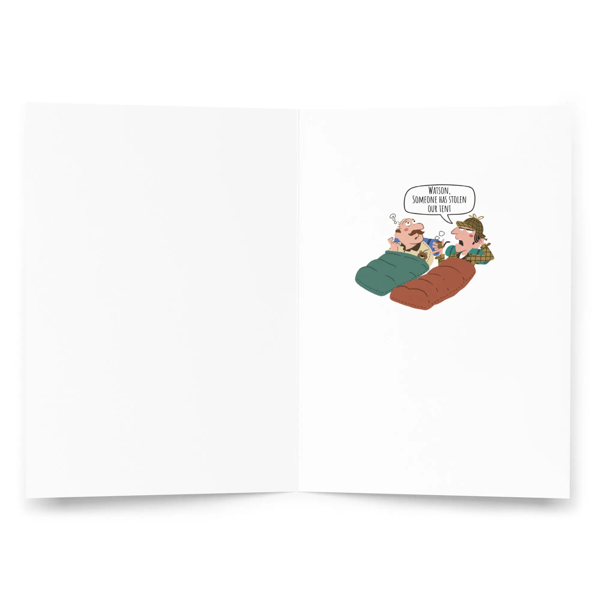 Sherlock Holmes & Dr Watson - Go Camping Greeting Card - Image 2