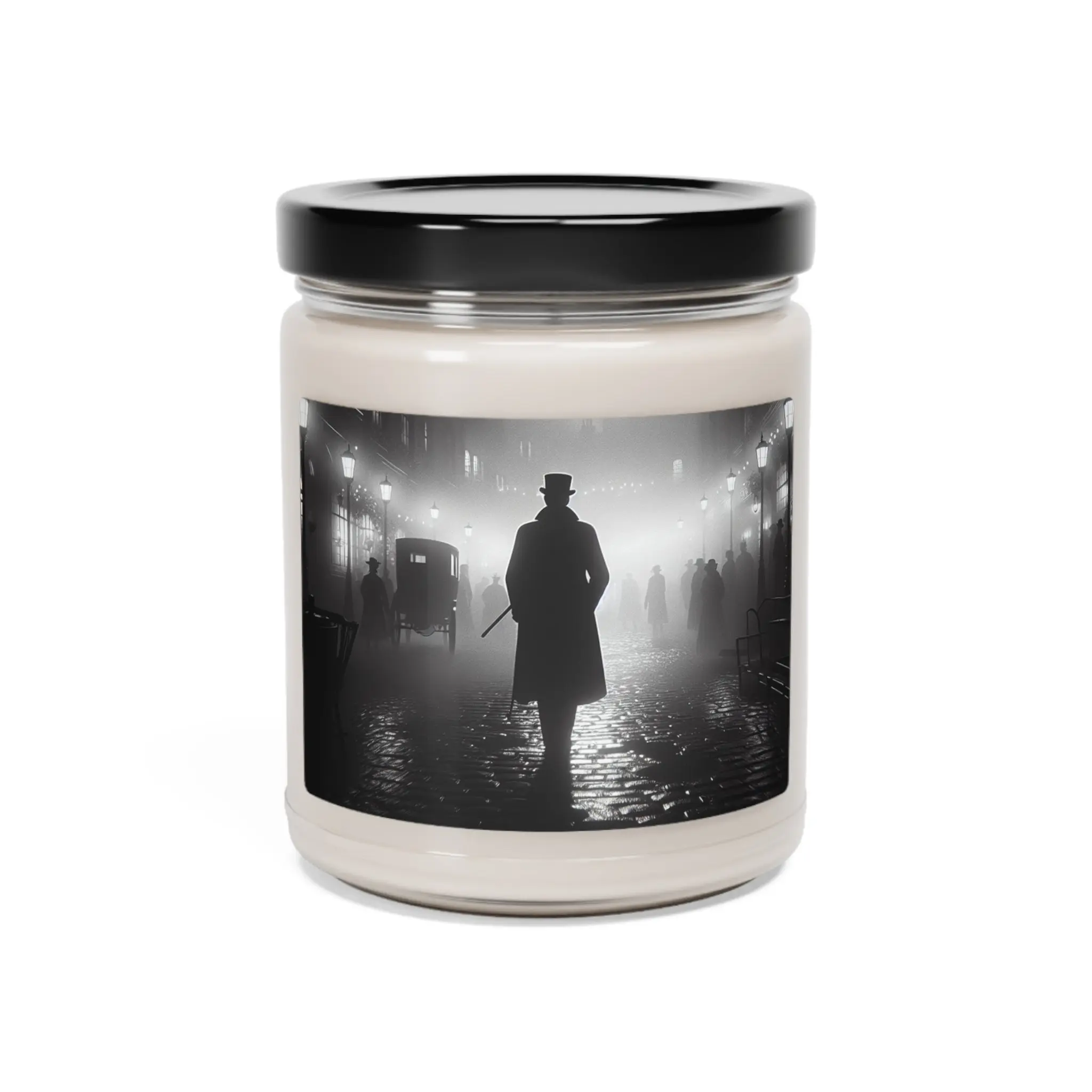 Sherlock Holmes White Sage + Lavender Scented Soy Candle, 9oz - Image 2