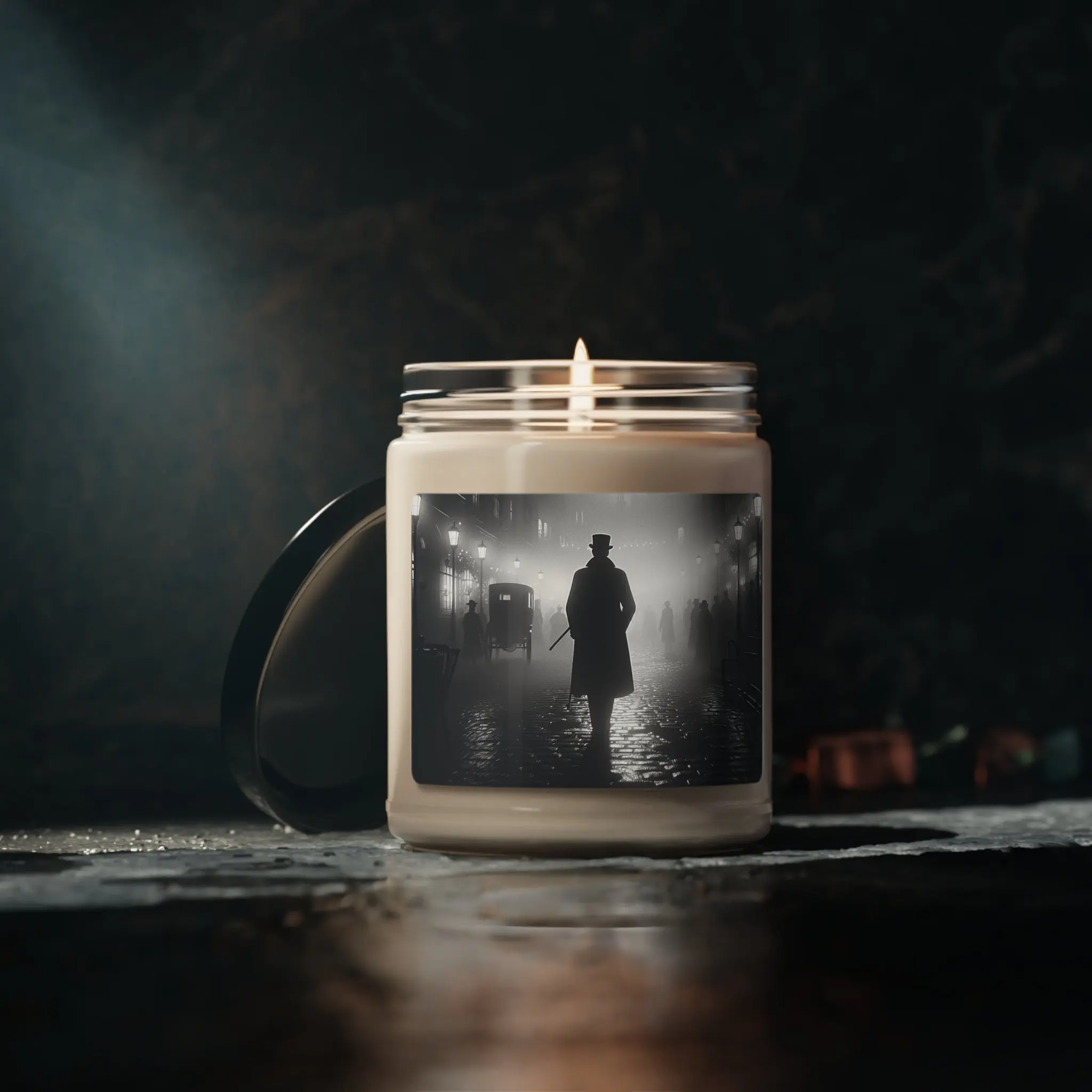 Sherlock Holmes White Sage + Lavender Scented Soy Candle, 9oz - Image 7