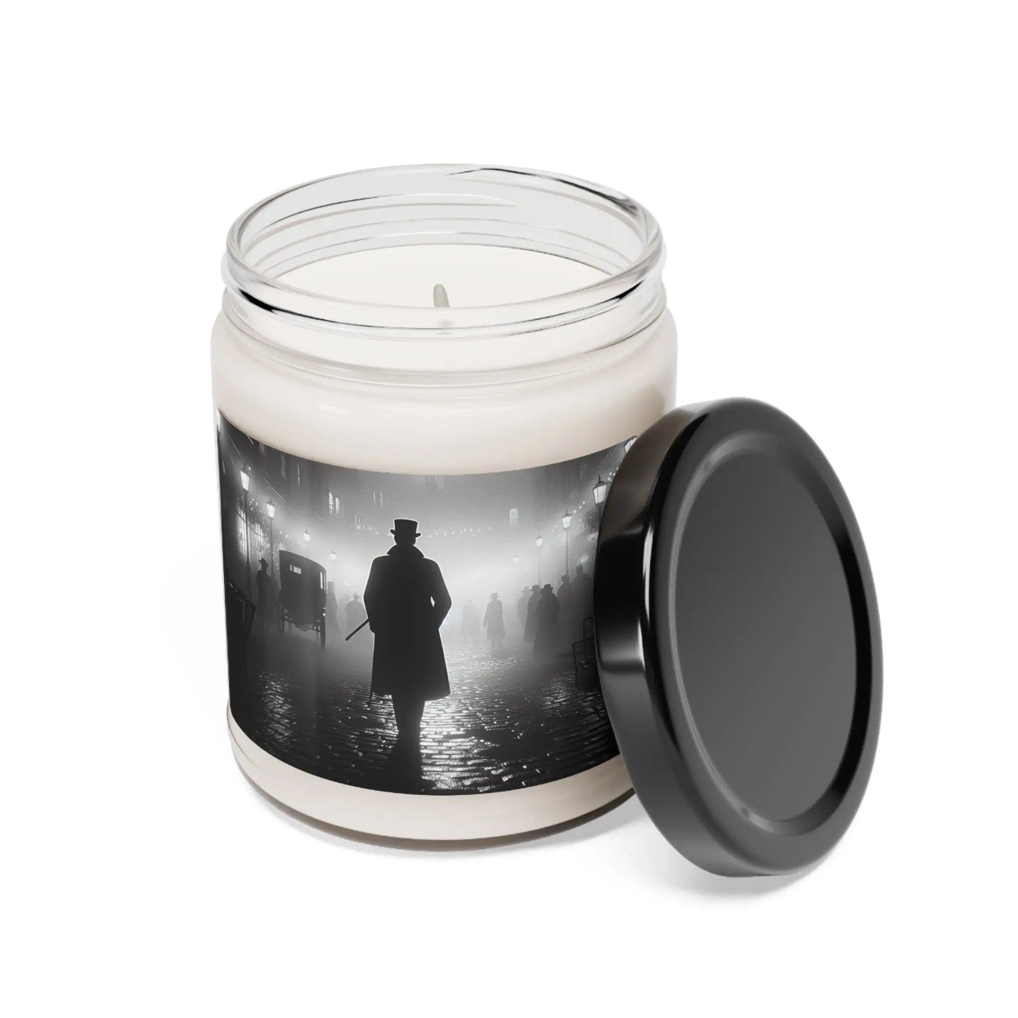 Sherlock Holmes White Sage + Lavender Scented Soy Candle, 9oz - Image 8