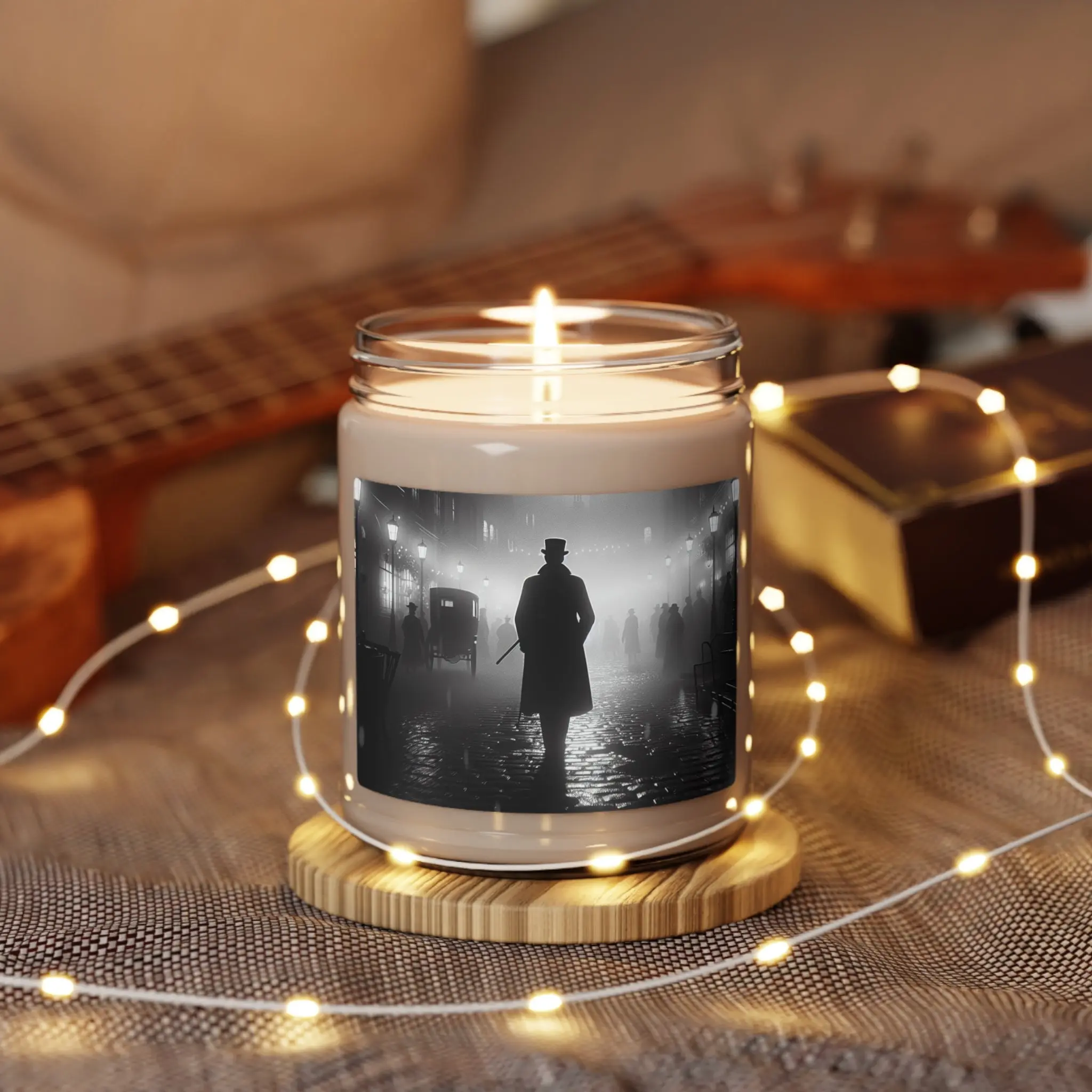 Sherlock Holmes White Sage + Lavender Scented Soy Candle, 9oz - Image 9