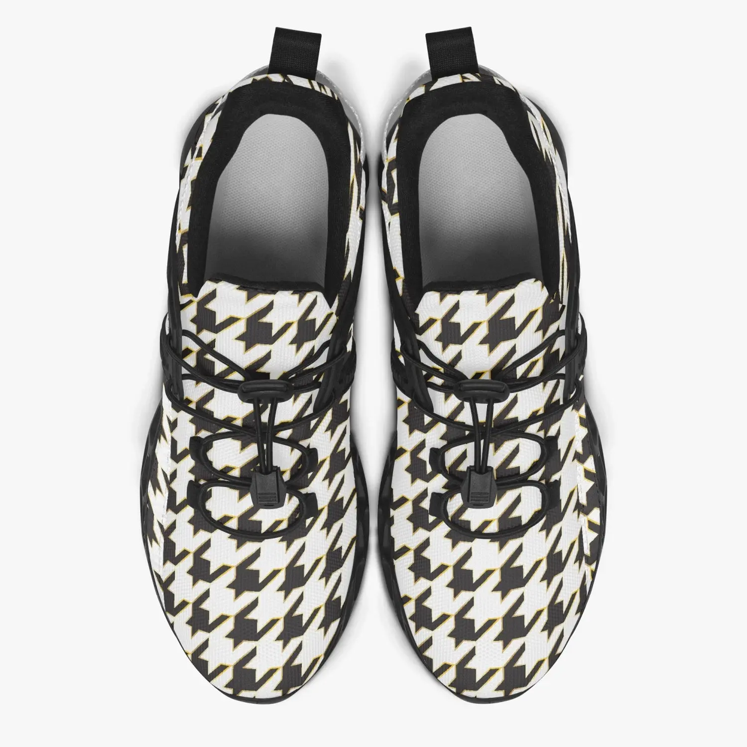 Unisex Houndstooth Running Shoes - Image 7